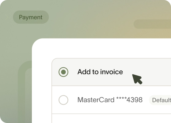 Monthly invoicing