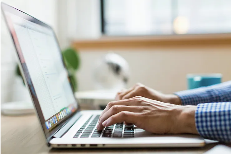 Person working at computer