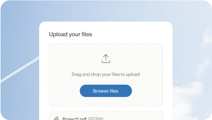 Prepare your documents and place your order